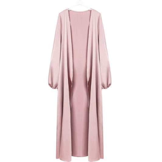 SHE rózsaszín szatén köntös