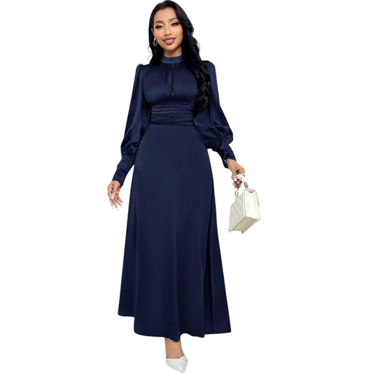 SHE sötétkék hosszú ruha