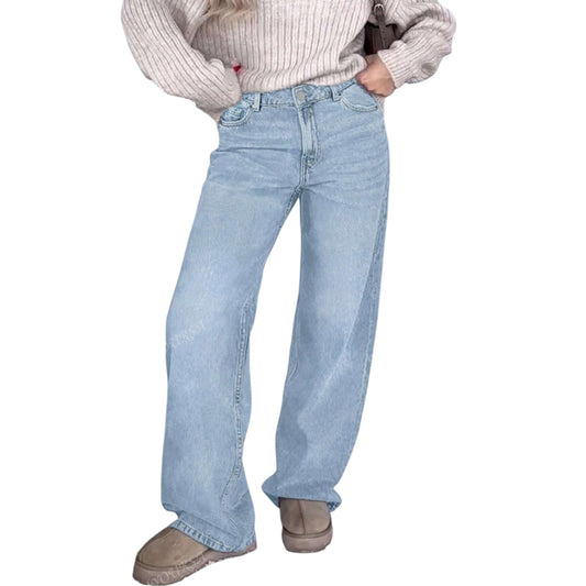 SHE világoskék baggy farmer nadrág