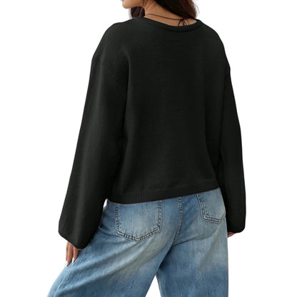 SHE fekete kötött kardigán