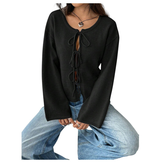 SHE fekete kötött kardigán