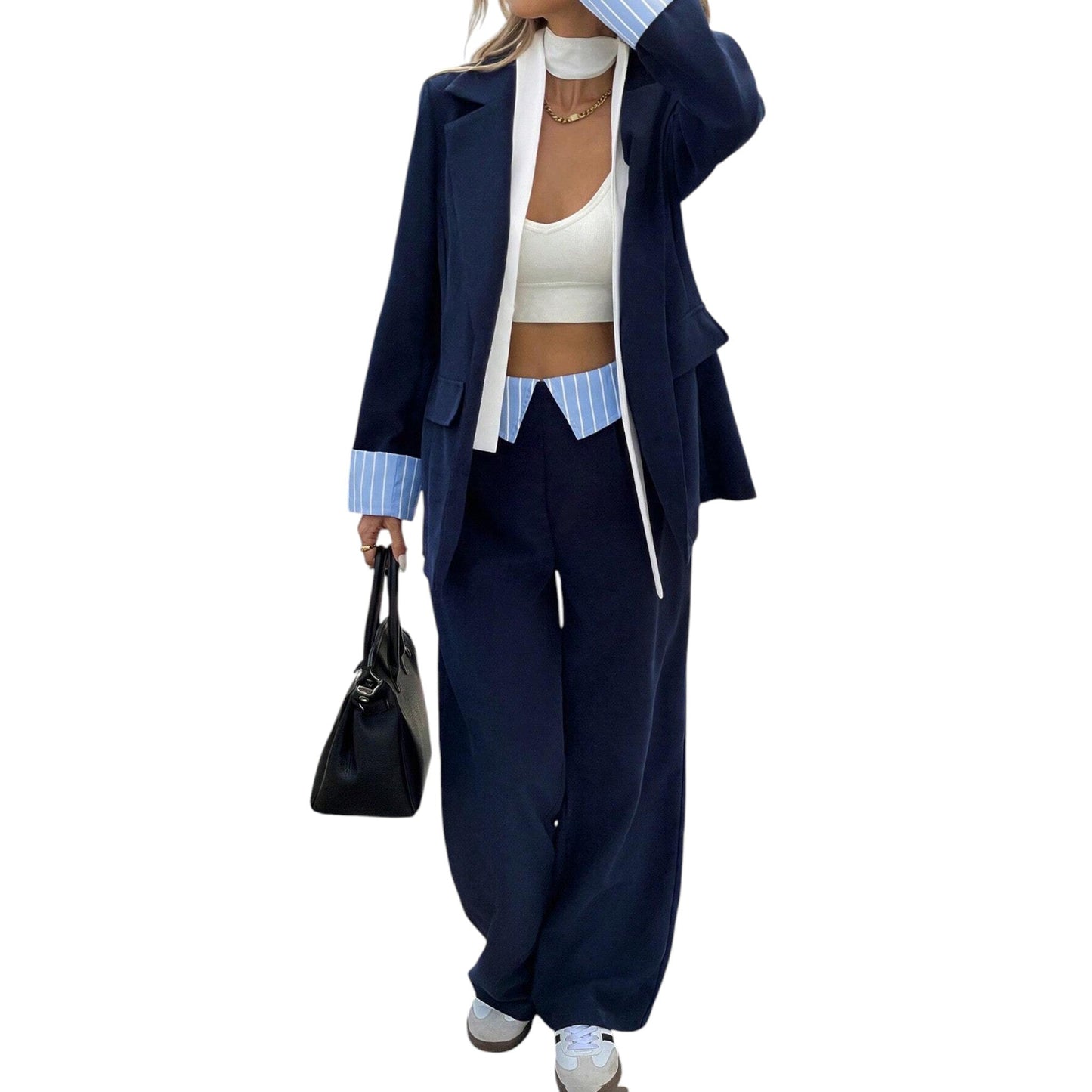 SHE sötétkék bársony kosztüm