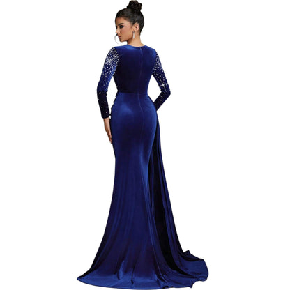 SHE kék köves estélyi ruha