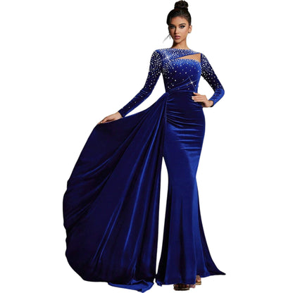 SHE kék köves estélyi ruha