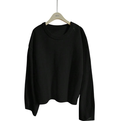 SHE fekete kötött pulóver