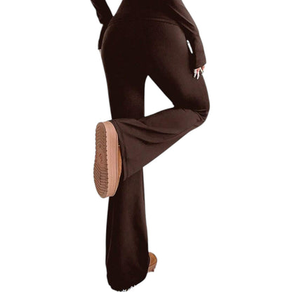 SHE barna slim fit szett