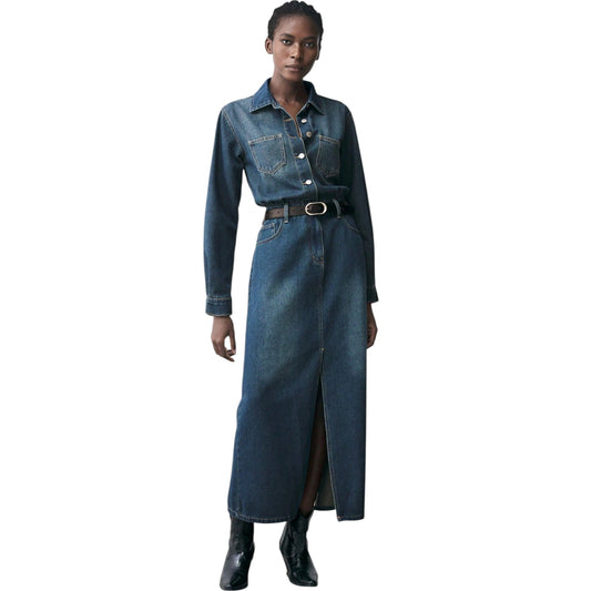 SHE kék farmer ingruha