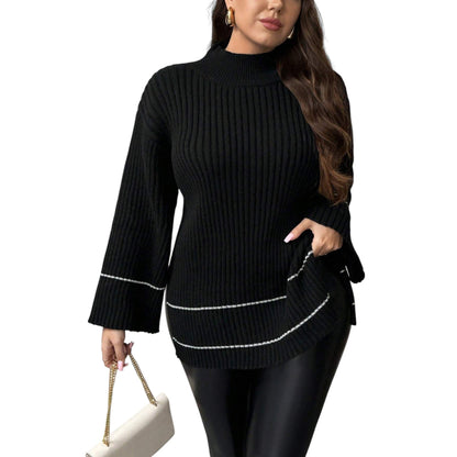 SHE fekete kötött pulóver