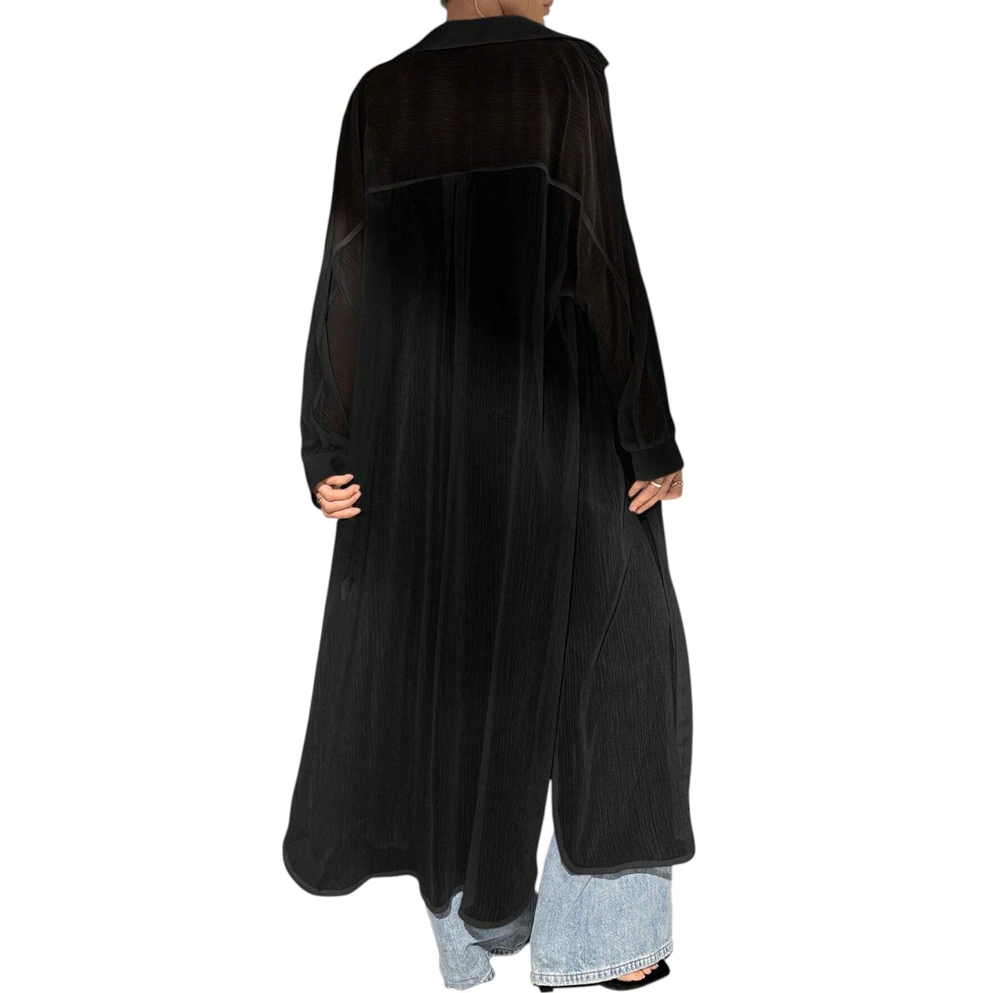 SHE fekete átlátszó ingruha