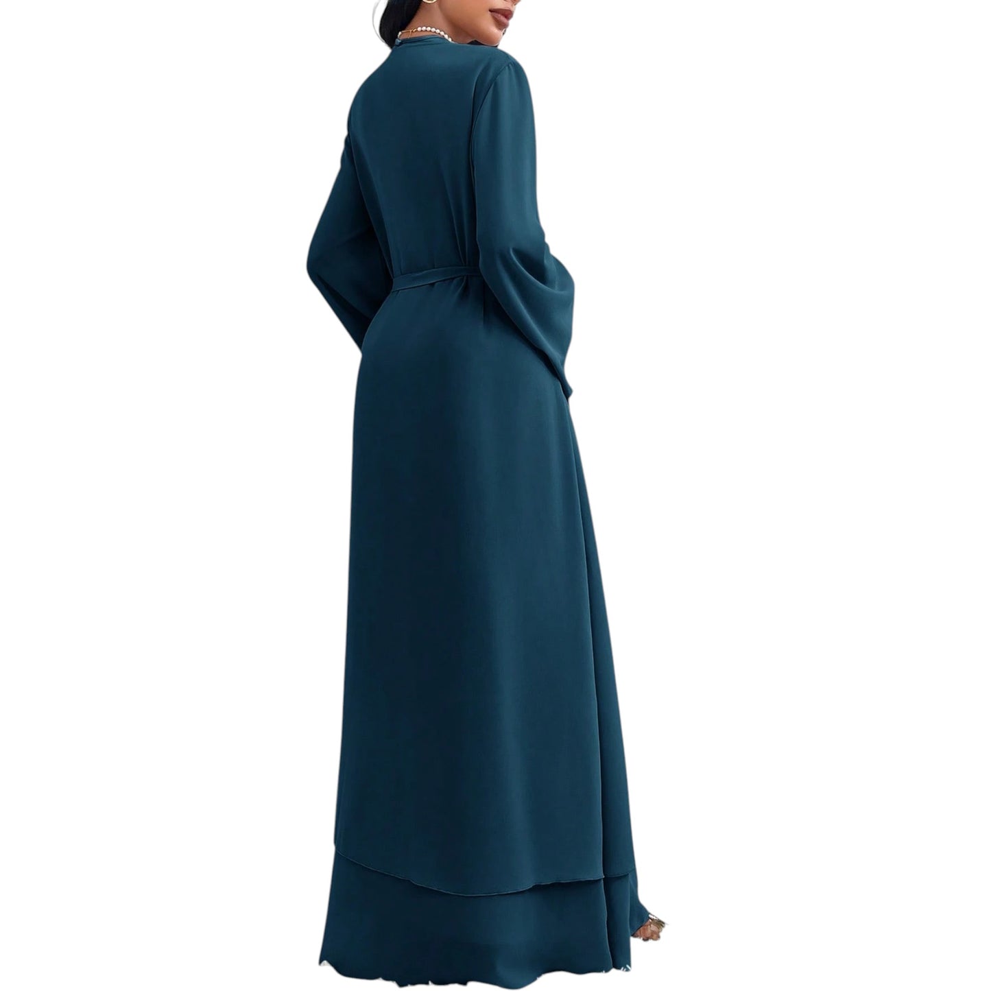 SHE zöld abaya köntös