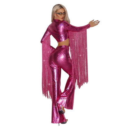 SHE rózsaszín fémes diszkó szett