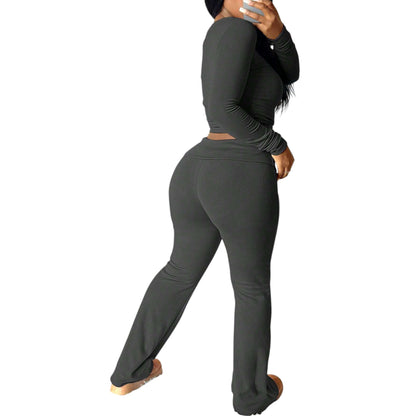 SHE sötétszürke kétrészes szett