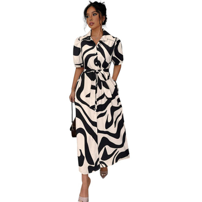 SHE fekete-fehér mintás ingruha