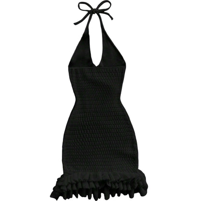 SHE fekete halter nyakú mini ruha
