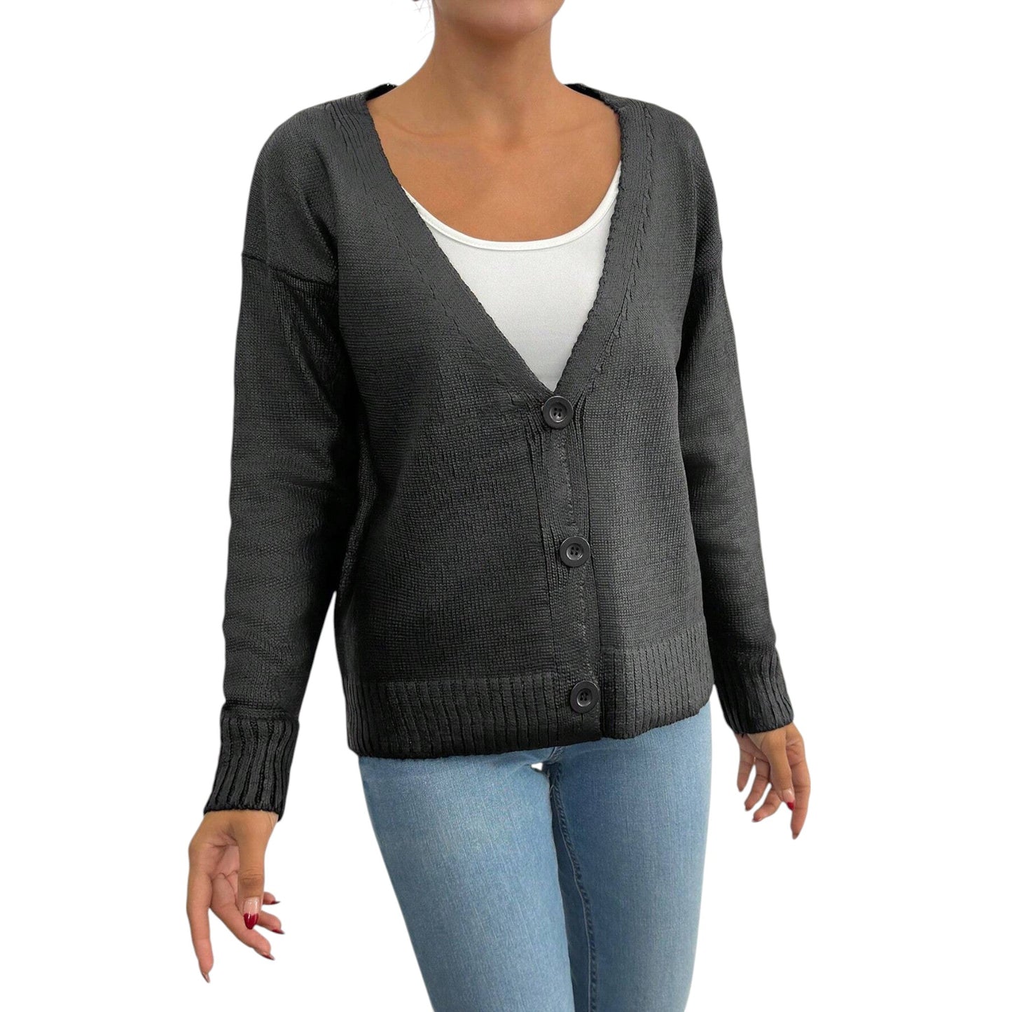 SHE fekete kötött kardigán