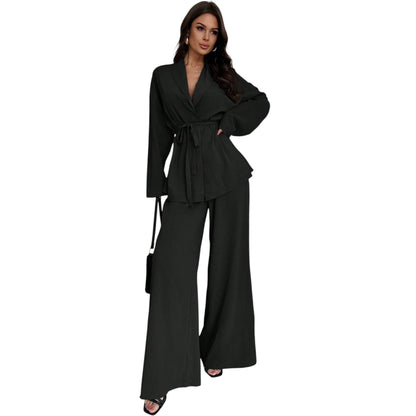 SHE fekete hosszú ujjú szett