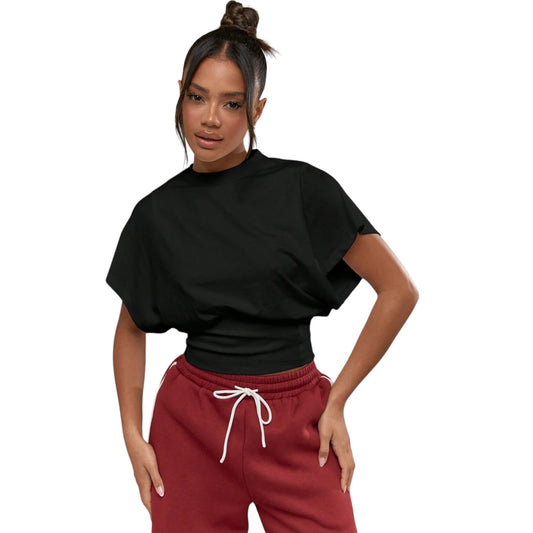 MISSGUIDED fekete rövid ujjú póló