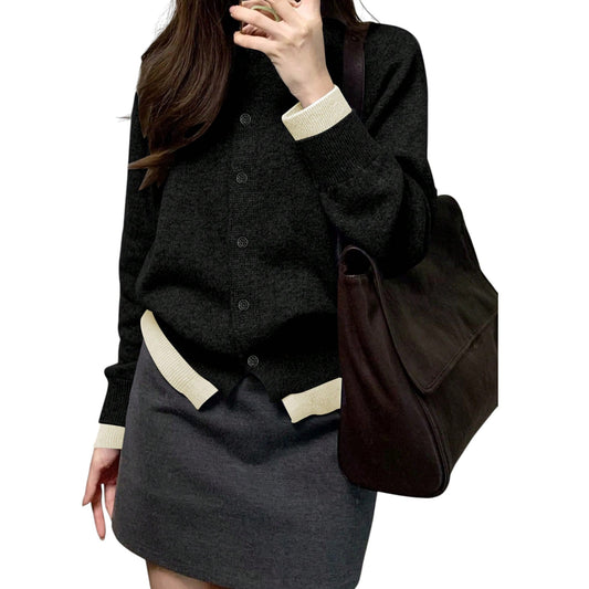 SHE fekete kötött kardigán