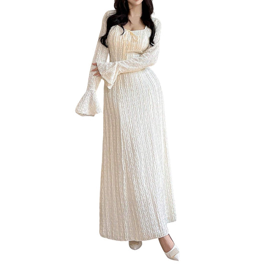 SHE fehér hosszú ruha