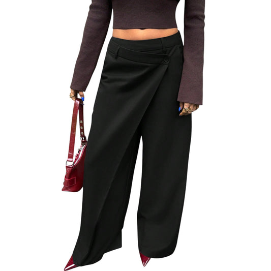 SHE fekete aszimmetrikus nadrág