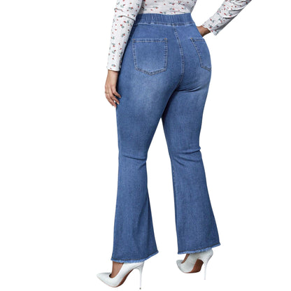 SHE kék trapéz farmer