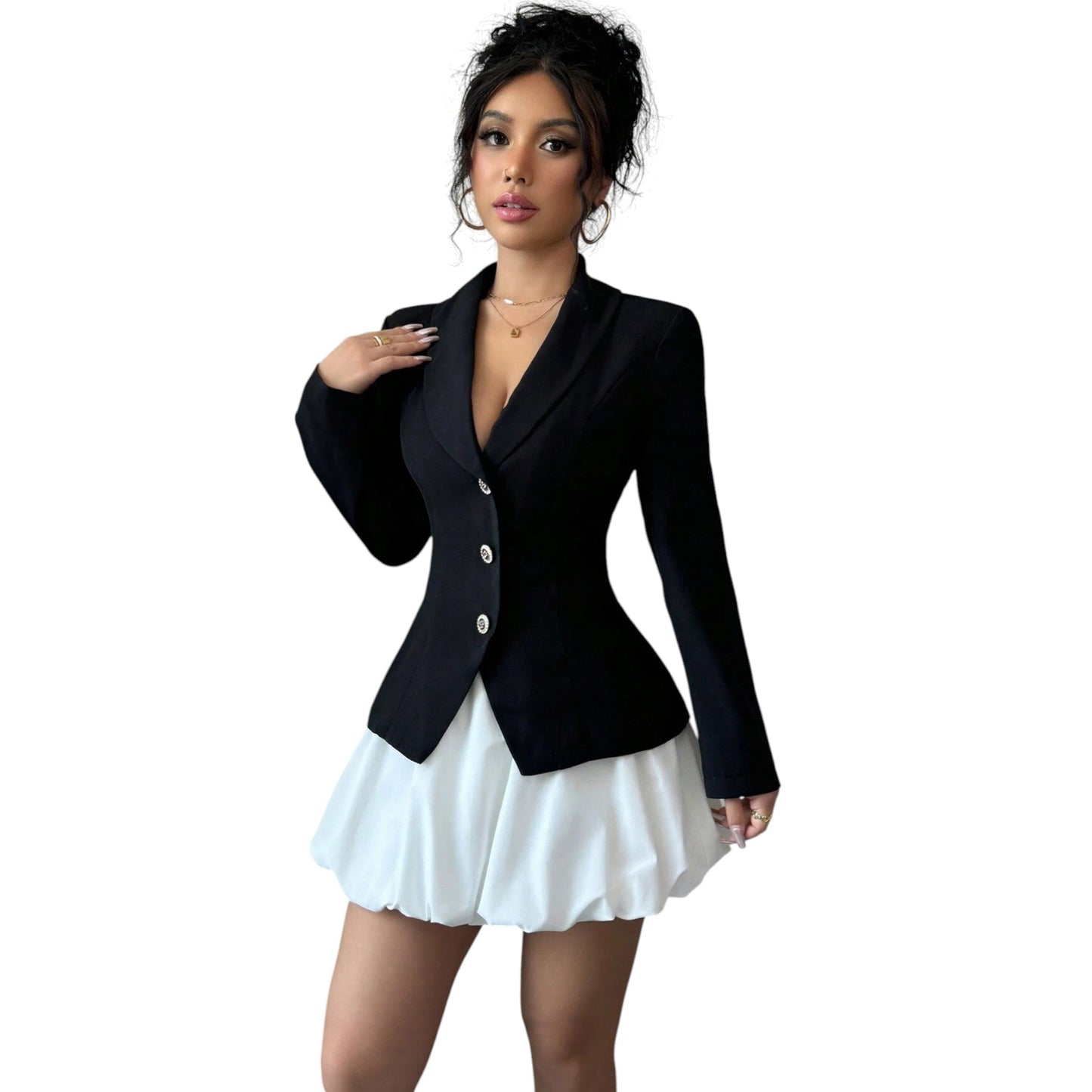 SHE fekete blézeres ruha