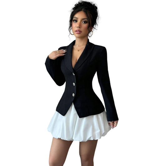 SHE fekete blézeres ruha