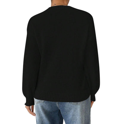 SHE fekete hosszú ujjú pulóver