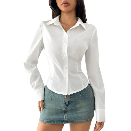 SHE ekrü slim fit ing
