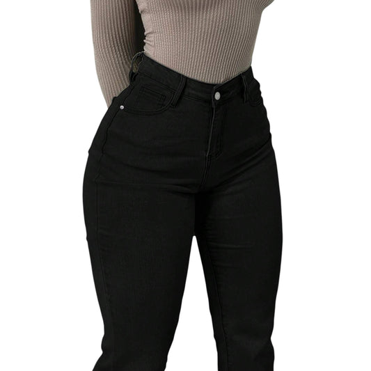 SHE fekete skinny farmer nadrág