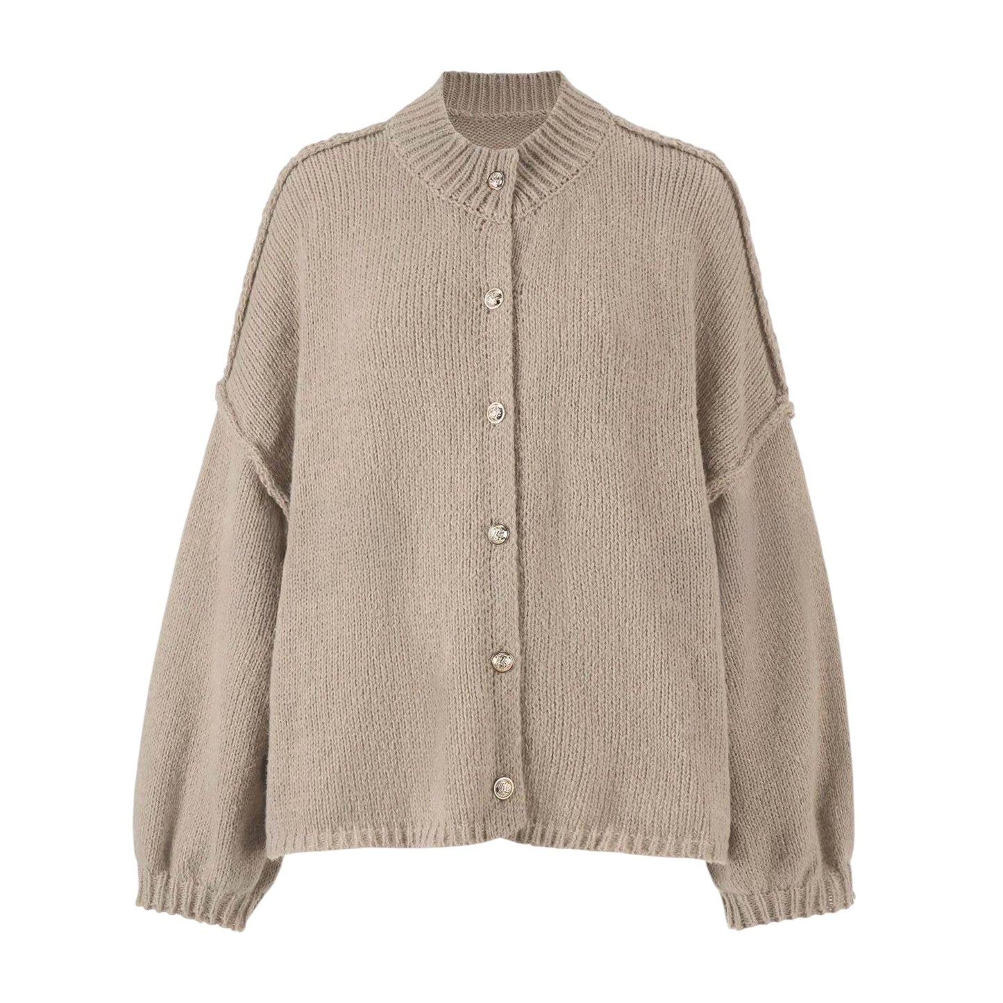 SHE bézs kötött kardigán