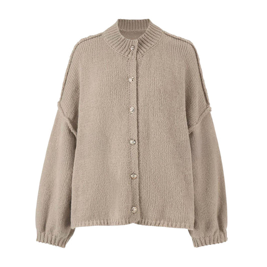SHE bézs kötött kardigán