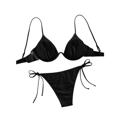 SHE fekete tengeri dísszel bikini szett
