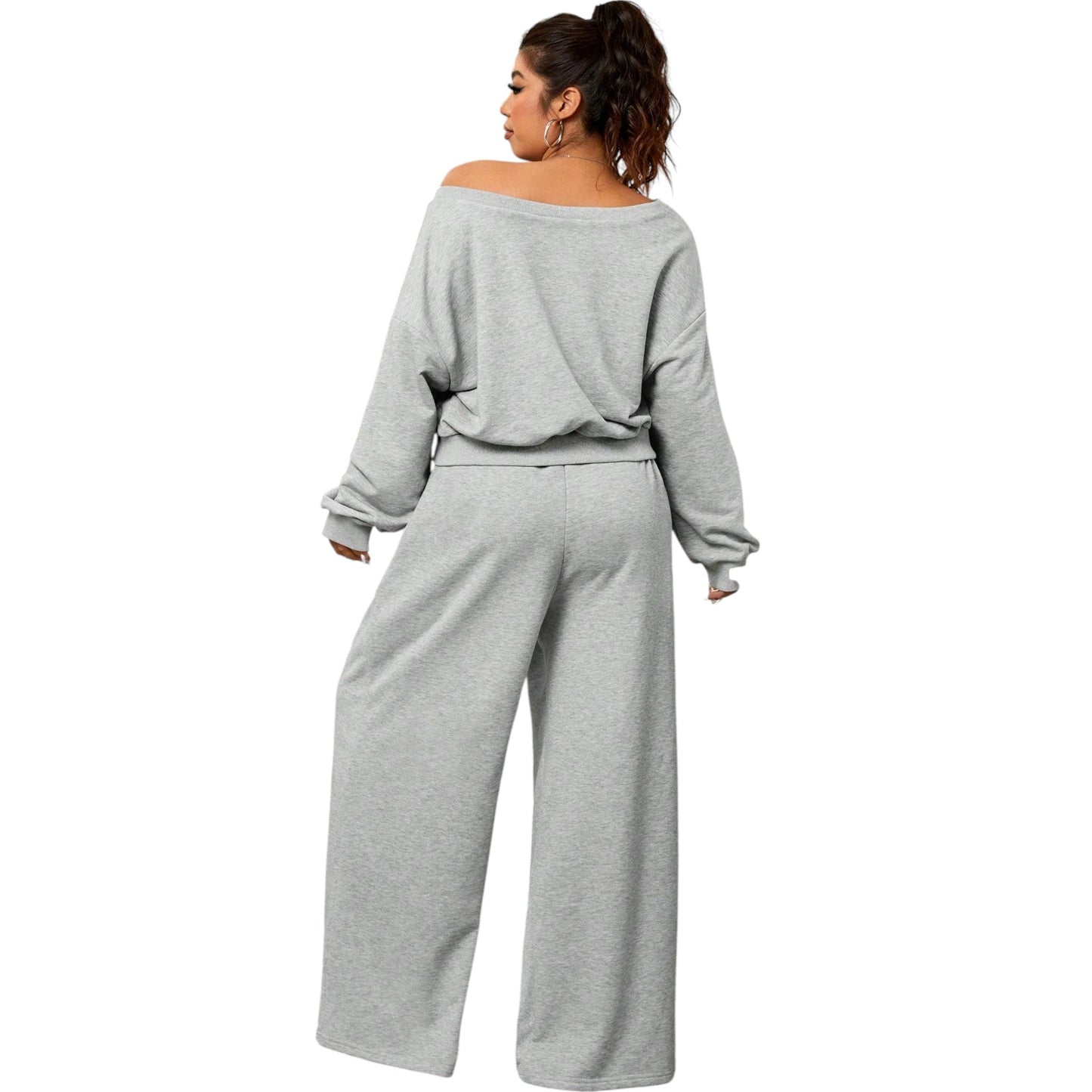 SHE szürke bő szabású melegítő szett