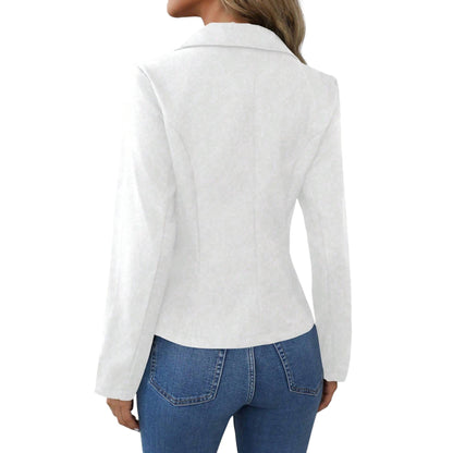 SHE fehér slim fit blézer