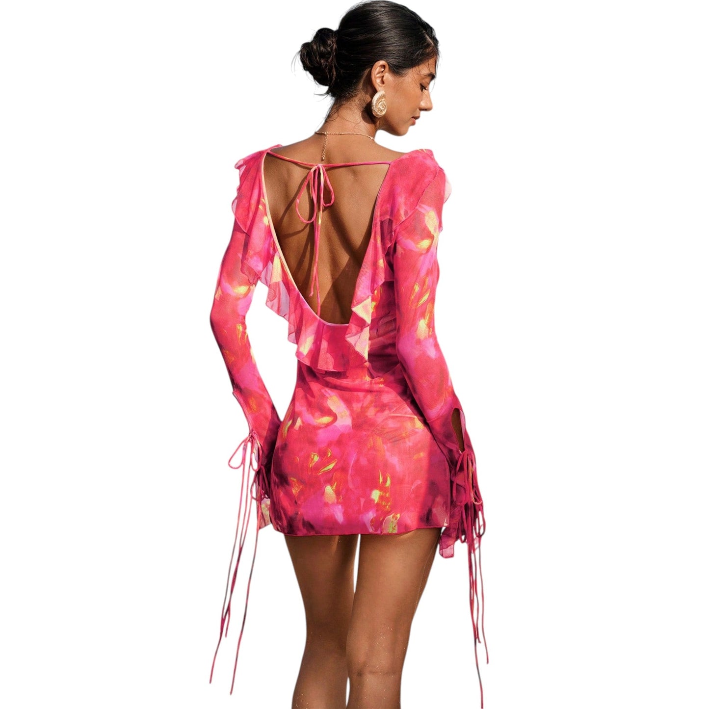 SHE pink fodros mini ruha