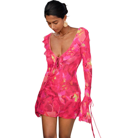 SHE pink fodros mini ruha