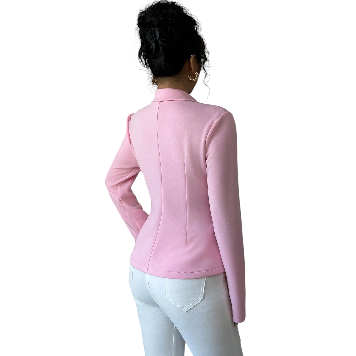 SHE rózsaszín peplum blézer