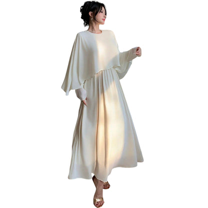 SHE fehér bő szabású maxi ruha