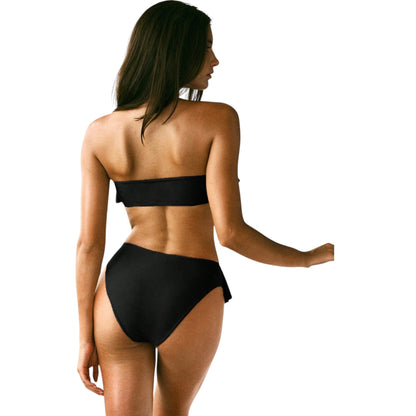 SHE fekete fodros bikini