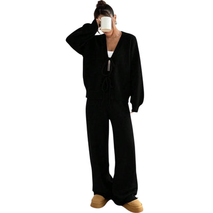 SHE fekete kötött szett