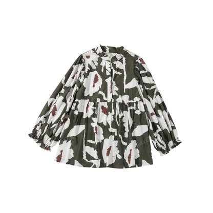 SHE mintás hosszú ujjú blúz