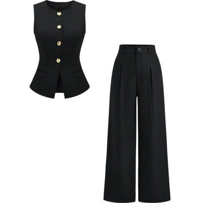 SHE fekete kétrészes szett