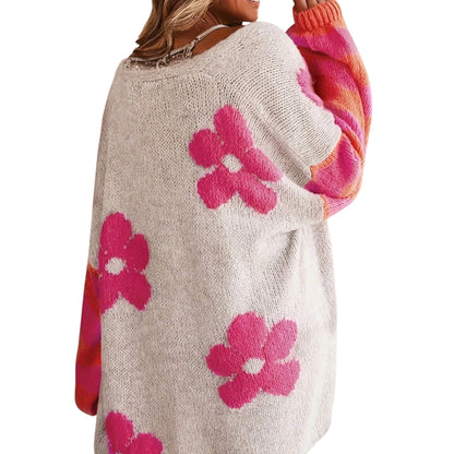 SHE bézs kötött kardigán