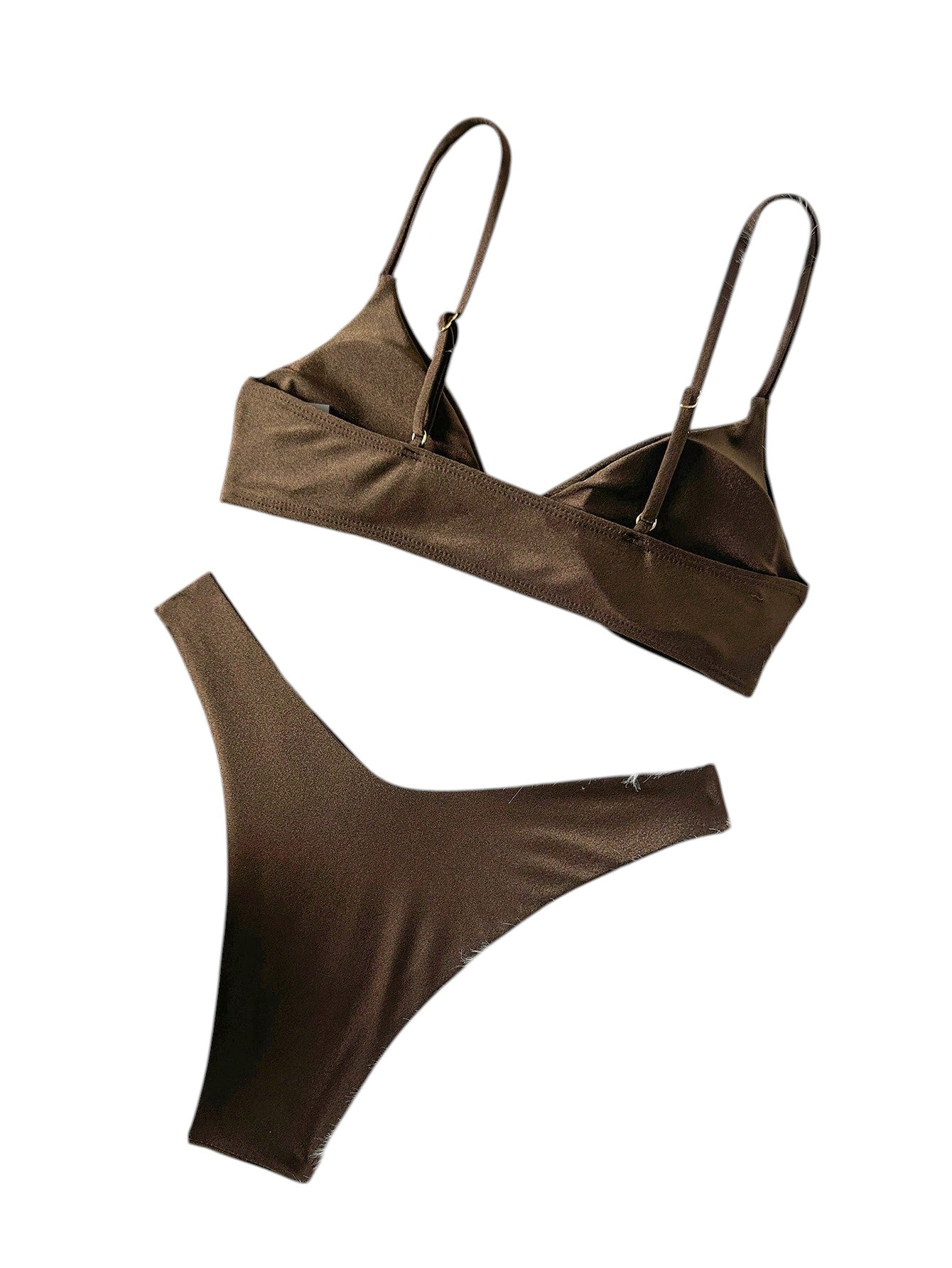 SHE barna karika díszes bikini